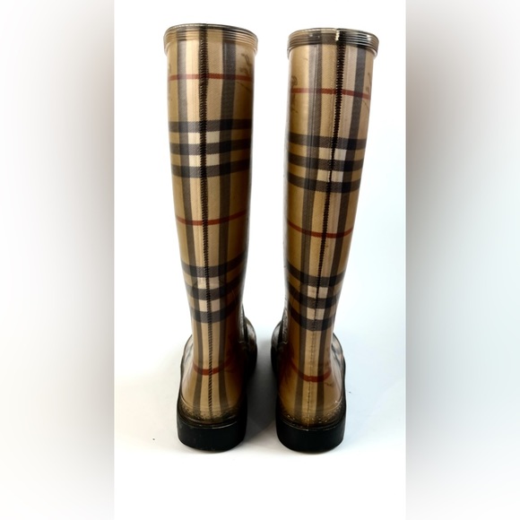 Burberry Nova Check Rubber Rain Boots - Picture 8 of 14